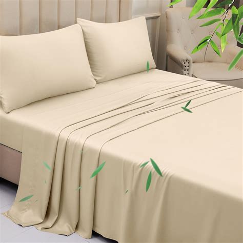 Amazon.com: YIYEA Cooling Sheets Queen, 100% Organic Viscose Derived ...