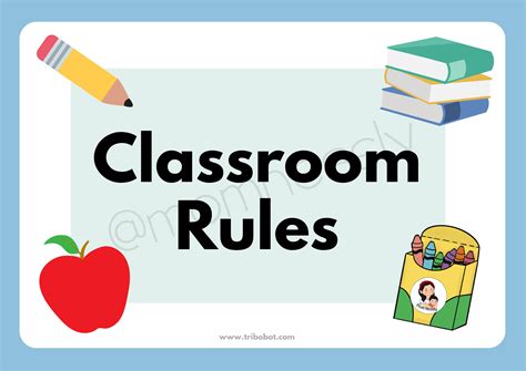 Class Rules Posters - Tribobot x Mom Nessly