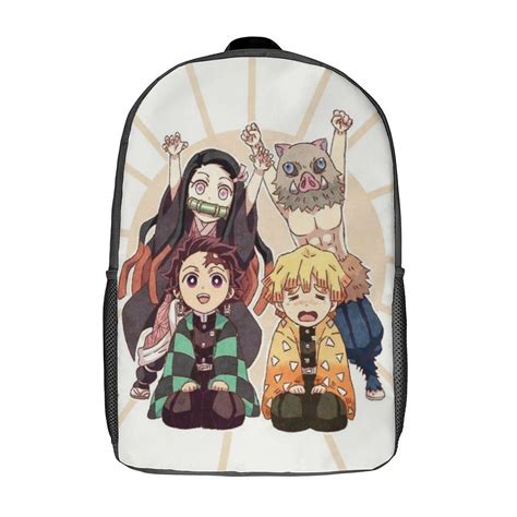 Characters Demon Slayer Backpacks Basic Shoulder Daypack Bookbag ...