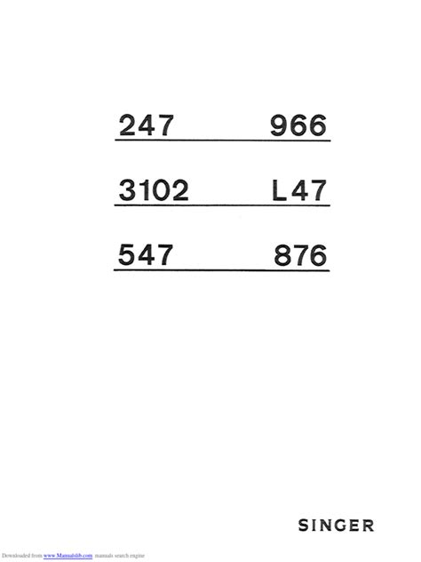 Image result for Singer Sewing Machine Operating Manuals 2404