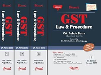 GST Law & Procedure (Set of 3 Volumes) : Amazon.in: Books