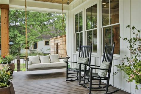 White Farmhouse Front Porch Designs 75 White Front Porch Ideas You'll