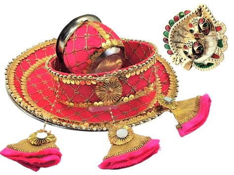 Artonezt Embroidery Designer Pink Latkan Karwachauth Thali Set (Thali ...