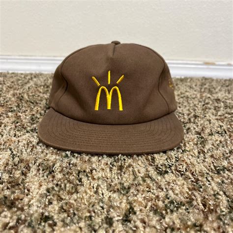 Travis Scott Men's Yellow and Brown Hat | Depop