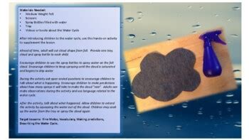 Water Cycle Small Group Activity by Peggy's Place | TPT