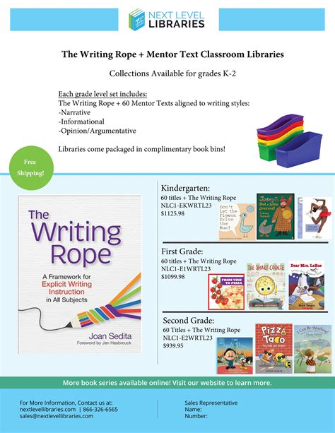 The Writing Rope PD + Trade Book Libraries for K-2 by ...
