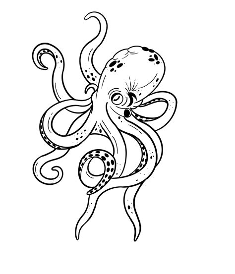 Octopus Tattoo Template