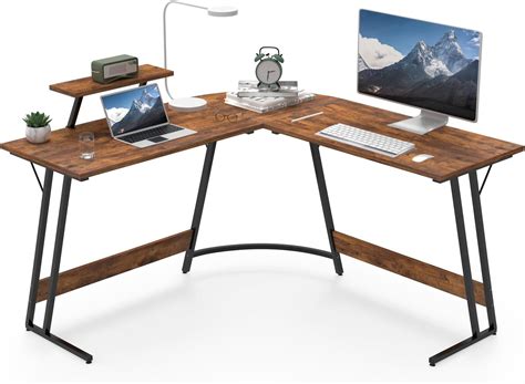 Devoko L Shaped Desk Corner Desk Gaming Desk India | Ubuy