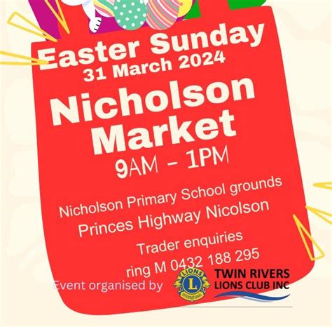 Nicholson Easter Sunday Market, Nicholson Primary School, Bairnsdale ...