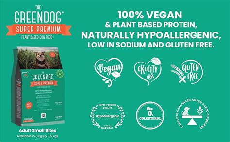 The Green Dog Adult Small Bites 7.5 kgs 100% Vegan | Veg Adult Dry Dog ...