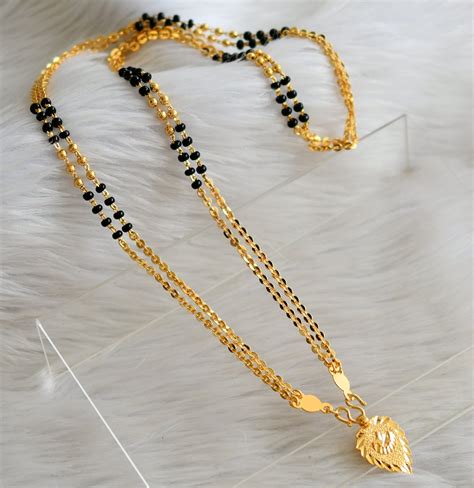 Gold tone 24 inches double layer karimani chain with star and moon pen ...