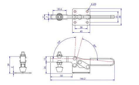 Toggle Clamp - Horizontal - Solid Arm (Flanged Base) GH-201-C ...