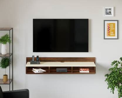 BLUEWUD Reynold Wall Mounted Set Top Box TV Stand With Shelves for ...