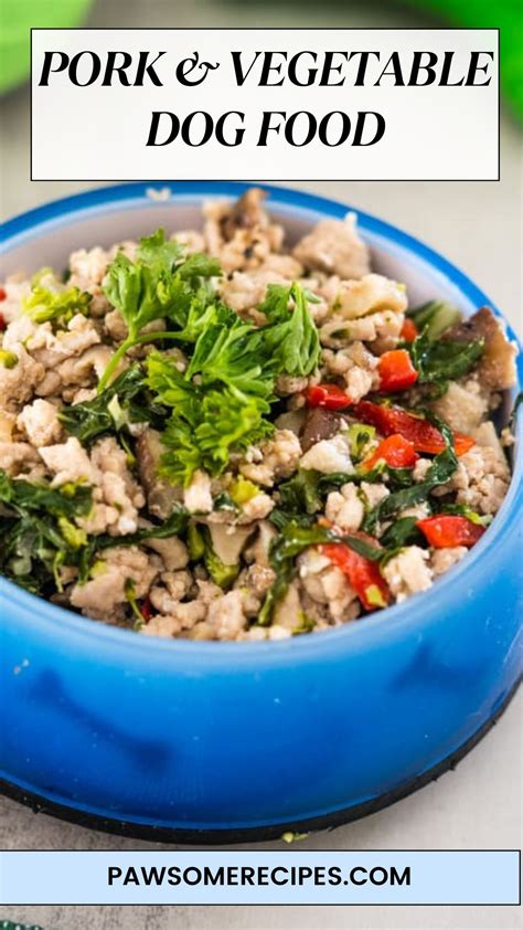 Pork & Vegetable Dog Food Recipe | Recipe in 2025 | Dog food recipes ...