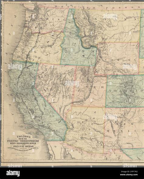 Colton's map of the states and territories west of the Mississippi ...