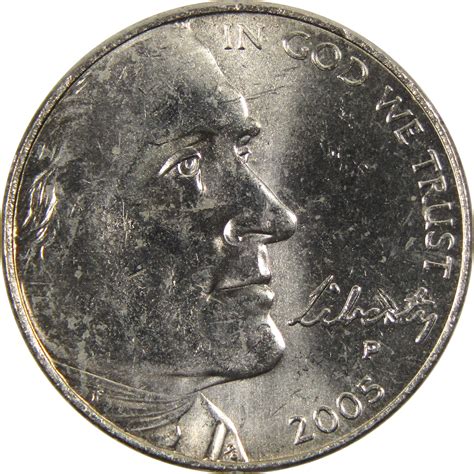 2005 P American Bison Jefferson Nickel BU Uncirculated 5c Coin