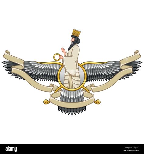 Zoroastrianism Religion Symbol Zoroastrianism Symbol Vector Design