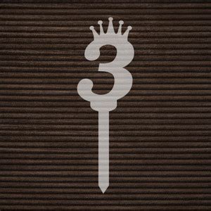 GIGGA Number Cake Topper_Transparent Cake Topper Price in India - Buy ...