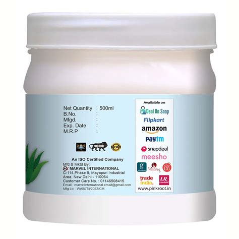 Buy PINK ROOT ALOE VERA COLD CREAM 500ML Online & Get Upto 60% OFF at ...