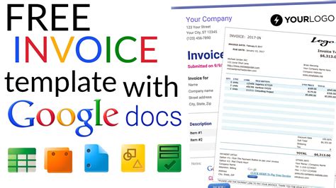 Google Doc Invoice Template - Great Design Layout Templates