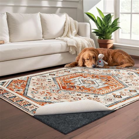 Amazon.com: 100% Waterproof Rug pad, 8x10 ft Area Rug Non-Slip Rug Pads ...