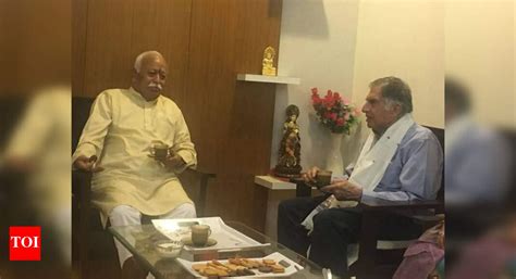 Ratan Tata: Embattled Ratan Tata makes surprise visit to RSS HQ in ...