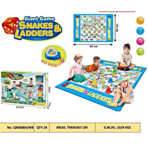 Jual Snake and Ladders - Mainan Ular Tangga Karpet Ukuran Besar - Kota ...