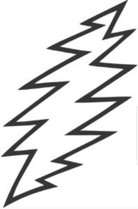 Grateful Dead Lightning Bolt Tattoo Design