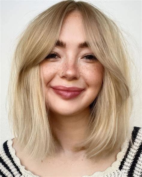 104 Medium Length Hair Ideas With Curtain Bangs - Styleoholic