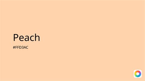 Image result for Peach Color Code