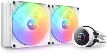 NZXT Kraken 280 RGB 280mm CPU Liquid Cooler/AIO with with LCD Display ...