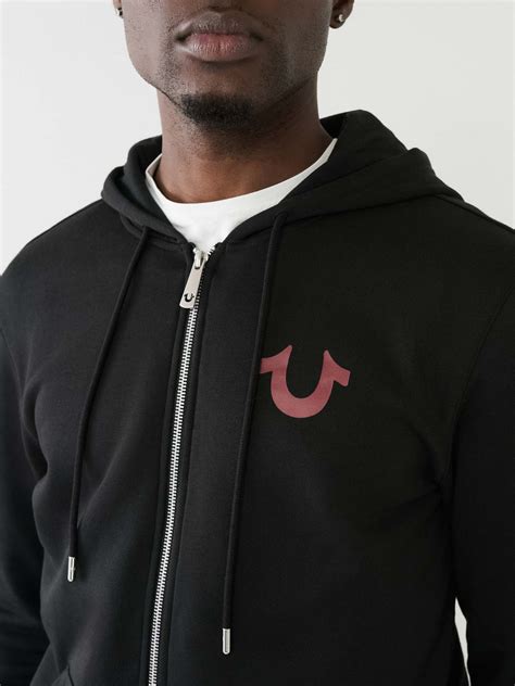 EMBOSSED BUDDHA LOGO FLEECE ZIP HOODIE | True Religion