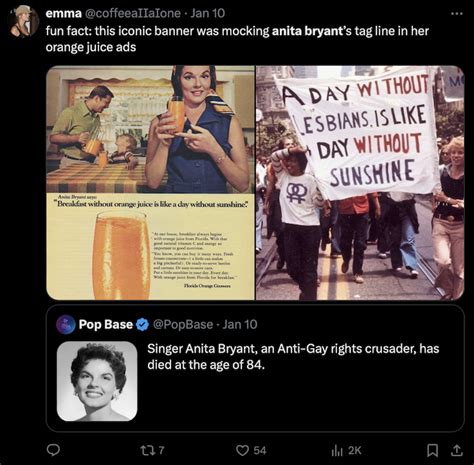 Anti-Gay Activist Anita Bryant Dies at the Age of 84