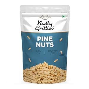 Nutty Gritties Raw Pine Nuts Kernels 100g | Rich in Protein & Healthy ...