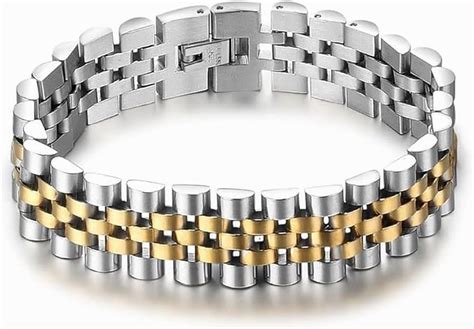 IMPRESSIVE Presidential Jubilee Style Link Bracelet India | Ubuy