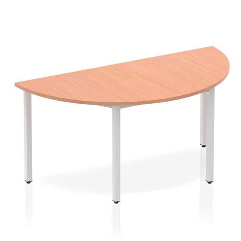 Impulse Grey Oak Semi-Circle Table Box Frame Leg | Meeting Tables ...