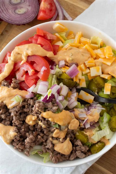 Hamburger Salad Keto Cheeseburger Salad