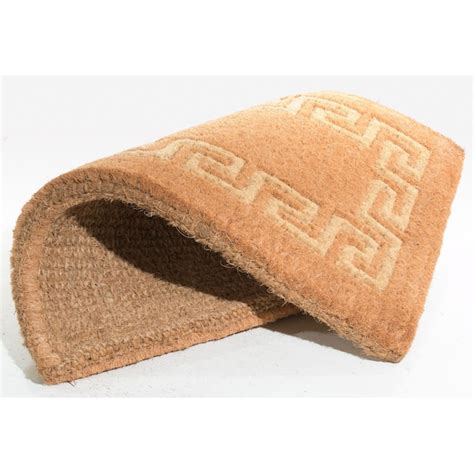 Imports Decor Brown/Beige Coir Rectangular Outdoor Decorative Home Door ...