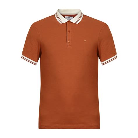 Buy Men Orange Polos Online - 681808 | The Collective
