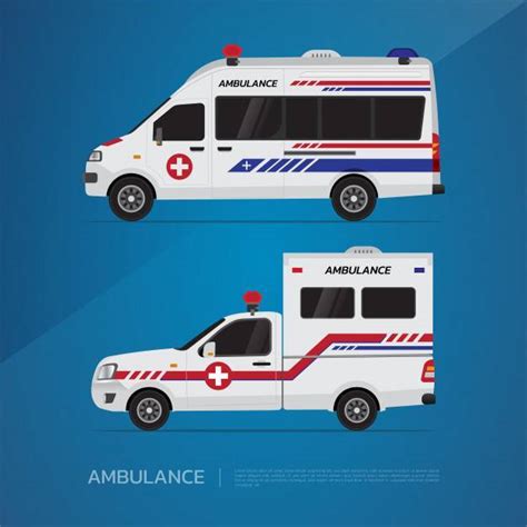 面包车救护车和皮卡救护车 - NicePSD 优质设计素材下载站
