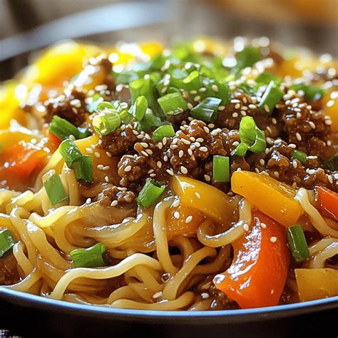 Mongolian Ground Beef Noodles Flavorful Comfort Meal - The Recipe Hatch