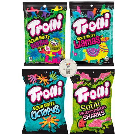 Buy Trolli Gummy Awesome Animal Variety Mix, Pack of 4 - 1 of Each ...