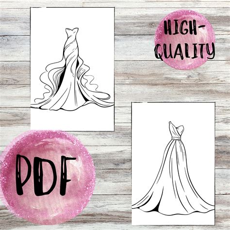 Printable Dress Templates: Fashion Design Sketchbook (56 Pages ...