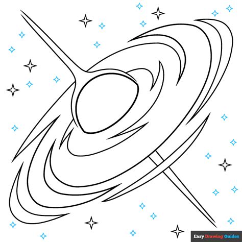 How to Draw a Black Hole - Really Easy Drawing Tutorial