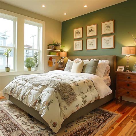 50+ Green Accent Bedroom Wall Ideas That Will Make You Green With Envy ...