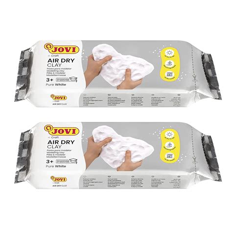 Jovi European Air-Dry Modeling Pure White Clay 2 Packets - Each Pack of ...