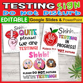 Image result for Testing Sign