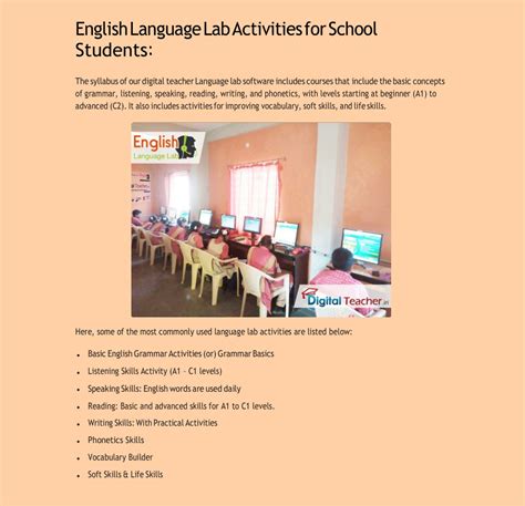 Image result for Language Lab Activities