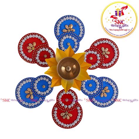 Acrylic Baby Rangoli With 3 Inch Diya – Sha Kapurchand & Co