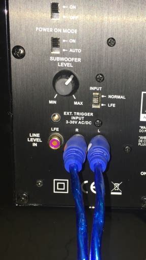 Lfe Subwoofer Connection 的图像结果